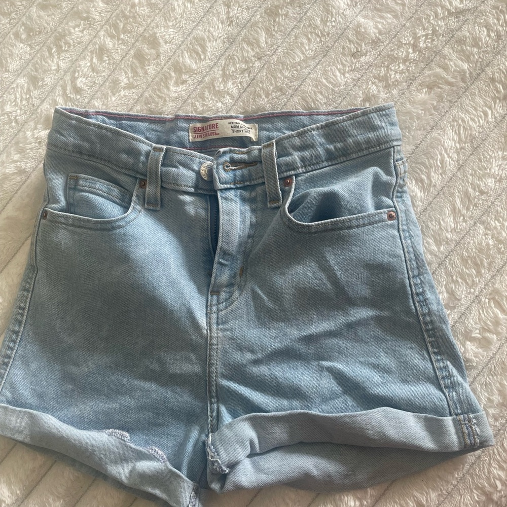 Levi's Women's Light Blue Denim Shorts